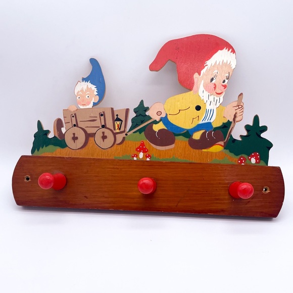 German Vintage Childs Coat Rack Knome Wagon - Picture 12 of 12